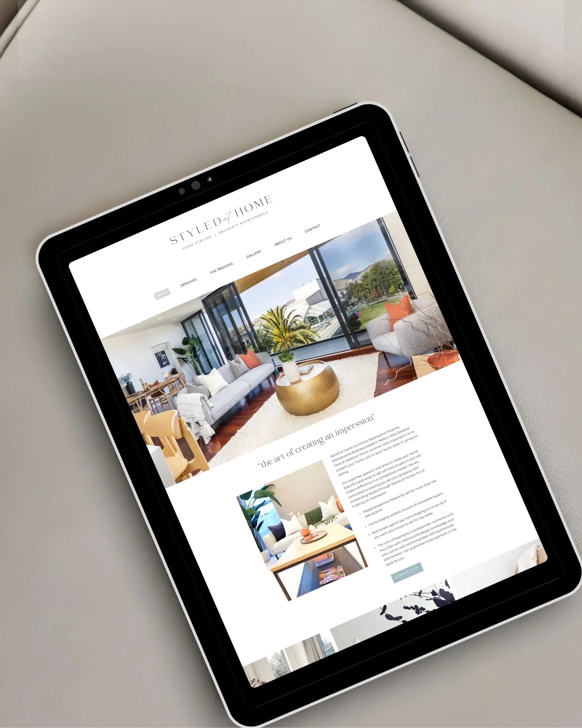 Website Design for Styled at Home