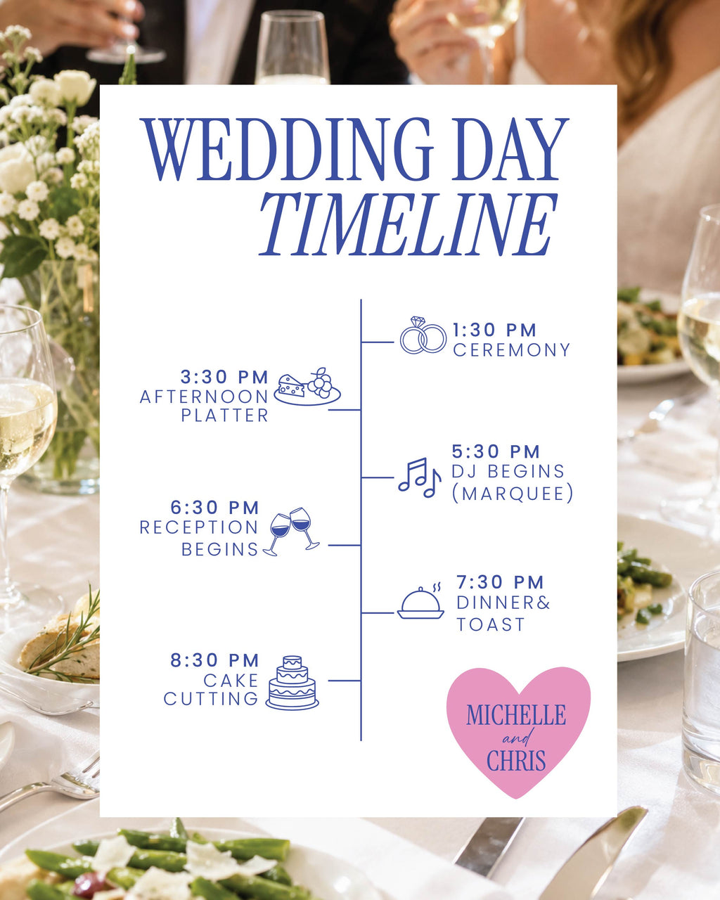 The Capri Suite | Editable Canva Wedding Stationery Template
