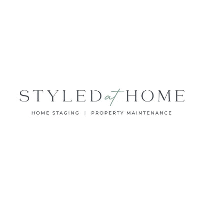 Logo for 'Styled at Home' with text 'Home Staging | Property Maintenance' on a white background.